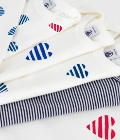 Petit Bateau Bodys*Set langärmeliger Baby-Bodys aus Baumwolle mit Herzmotiv variante 1