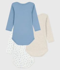 Petit Bateau Bodys*Set langärmeliger Baby-Bodys aus Baumwolle mit Herzmotiv variante 1