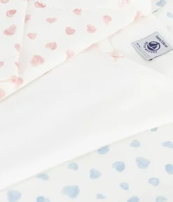 Petit Bateau Unterhemden, Tanktops|T-Shirts, Tops, Oberteile*Set langärmeliger Kinder T-Shirts aus Baumwolle mit Herzmotiv variante 1