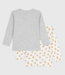 Petit Bateau Unterhemden, Tanktops|T-Shirts, Poloshirts, Hemden*Set langärmeliger Kinder T-Shirts aus Baumwolle mit Leoparden-Motiv variante 1
