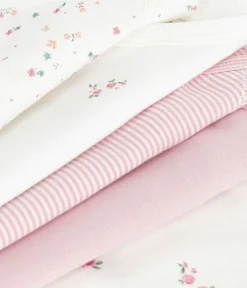 Petit Bateau Bodys|Newborn*Set langärmeliger Wickelbodys aus bedruckter Baumwolle variante 1