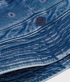 Petit Bateau Accessoires, Mützen, Cappe|Accessoires, Mützen, Caps*Sonnenhut aus Twill blau DENIM BLEU DELAVE