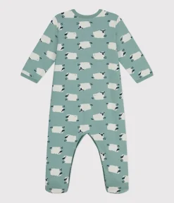 Petit Bateau Schlafanzüge, Strampler*Strampler aus aufgerautem Molton mit Waldmotiv PAUL/ MULTICO
