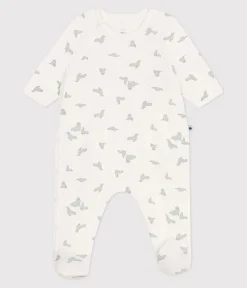 Petit Bateau Schlafanzüge, Strampler|Newborn*Strampler aus Baumwolle mit Seehund-Motiv weiss MARSHMALLOW/weiss MULTICO