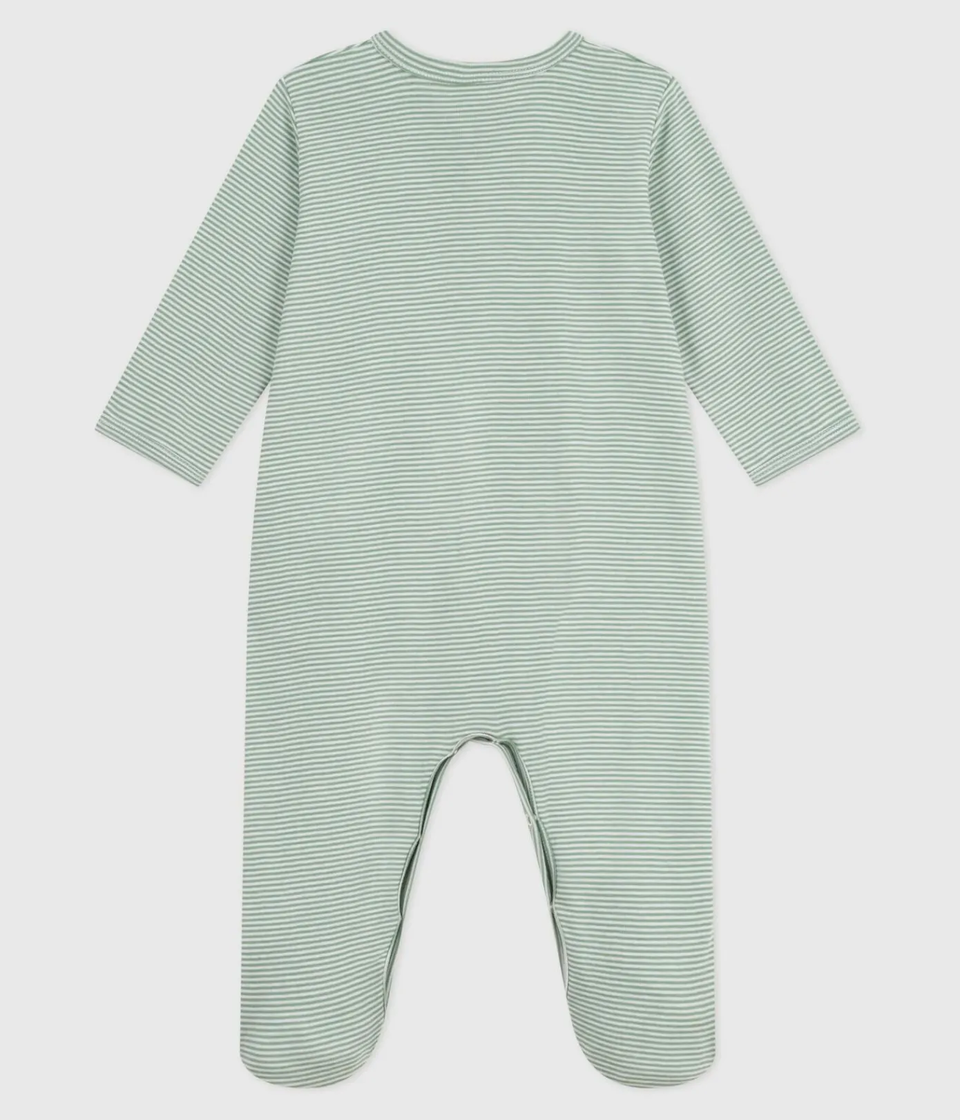 Petit Bateau Schlafanzüge, Strampler*Strampler aus Baumwolle mit Ringelstreifen SAULE/ MARSHMALLOW