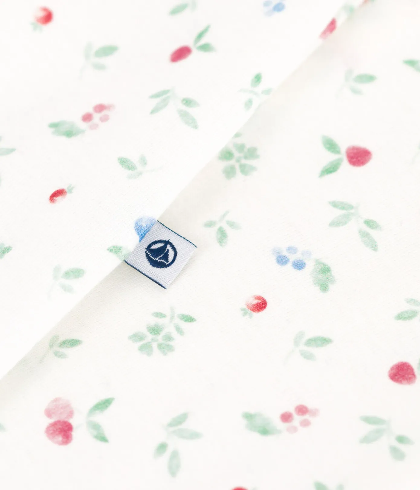 Petit Bateau Schlafanzüge, Strampler|Newborn*Strampler aus Baumwolle mit geblümtem Kragen weiss MARSHMALLOW/weiss MULTICO