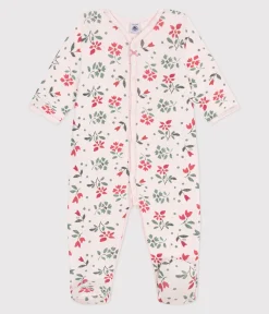 Petit Bateau Schlafanzüge, Strampler*Strampler aus Baumwolle mit Blümchen rosa FLEUR/weiss MULTICO