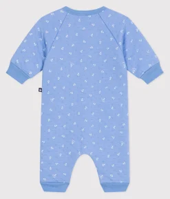 Petit Bateau Sets, Overalls & Latzhosen|Newborn*Strampler aus Baumwolle mit kleinen Ankern. blau EDNA/weiss MARSHMALLOW
