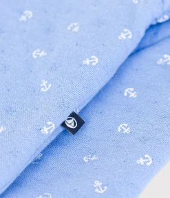 Petit Bateau Sets, Overalls & Latzhosen|Newborn*Strampler aus Baumwolle mit kleinen Ankern. blau EDNA/weiss MARSHMALLOW