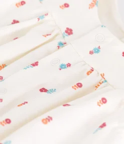 Petit Bateau Sets, Overalls & Latzhosen|Newborn*Strampler aus Baumwolle mit kleinen Feldblumen weiss MARSHMALLOW/weiss MULTICO