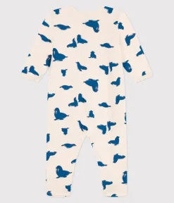 Petit Bateau Schlafanzüge, Strampler*Strampler aus Doppeljersey mit Walross-Motiv weiss AVALANCHE/ MULTICO