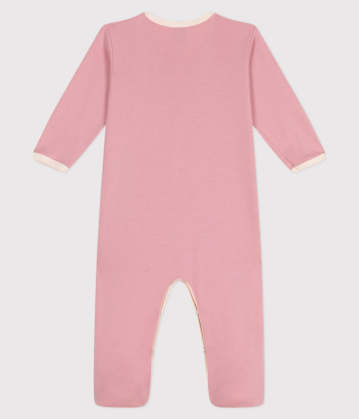 Petit Bateau Schlafanzüge, Strampler*Strampler aus einfarbiger Baumwolle rosa CHARME