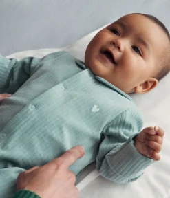 Petit Bateau Schlafanzüge, Strampler|Newborn*Strampler aus Nicki grün PAUL
