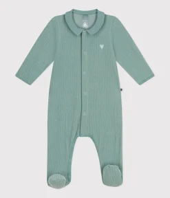 Petit Bateau Schlafanzüge, Strampler|Newborn*Strampler aus Nicki grün PAUL