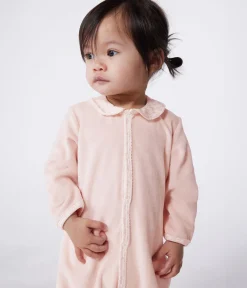 Petit Bateau Schlafanzüge, Strampler*Strampler aus Nicki mit Kragen rosa SALINE