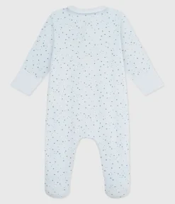 Petit Bateau Schlafanzüge, Strampler|Newborn*Strampler mit Kragen aus Baumwolle Sternmotiv FRAICHEUR/ ADRIATIC