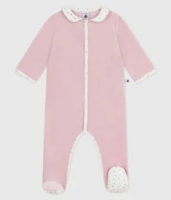 Petit Bateau Schlafanzüge, Strampler*Strampler mit Kragen aus Nicki rosa JOLI