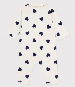 Petit Bateau Schlafanzüge, Strampler*Strampler ohne Füßchen aus bedruckter Baumwolle blau MILK/ SOIR
