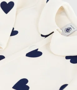Petit Bateau Schlafanzüge, Strampler*Strampler ohne Füßchen aus bedruckter Baumwolle blau MILK/ SOIR