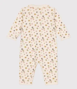 Petit Bateau Schlafanzüge, Strampler*Strampler ohne Füßchen aus Baumwolle mit Blumenmotiv weiss AVALANCHE/ MULTICO