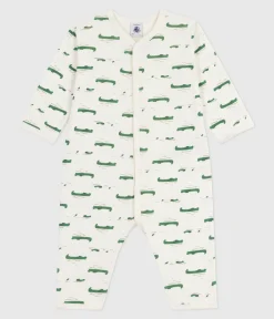 Petit Bateau Schlafanzüge, Strampler*Strampler ohne Füßchen aus bedruckter Baumwolle MILK/ MULTICO