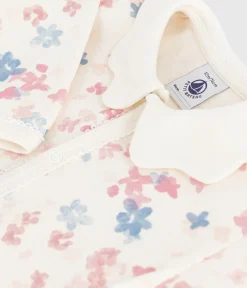Petit Bateau Schlafanzüge, Strampler*Strampler ohne Füßchen aus bedruckter Baumwolle MILK/ MULTICO