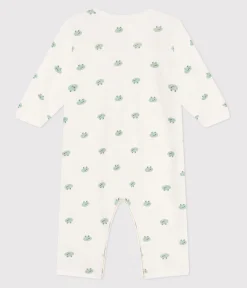 Petit Bateau Schlafanzüge, Strampler*Strampler ohne Füsschen aus Baumwolle mit Fröschen weiss MARSHMALLOW/weiss MULTICO