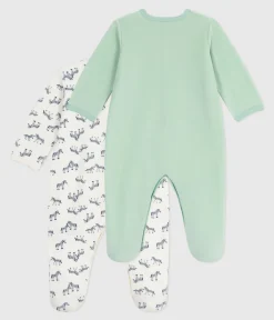 Petit Bateau Schlafanzüge, Strampler*Strampler-Set aus bedruckter Baumwolle variante 1