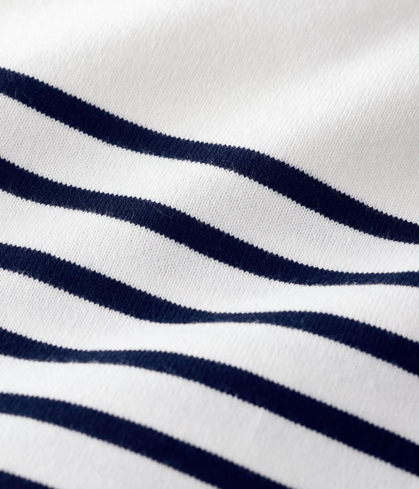 Petit Bateau Streifenshirts, Pullover, Cardigans*Streifenshirt aus Baumwolle für Damen weiss MARSHMALLOW/blau SMOKING