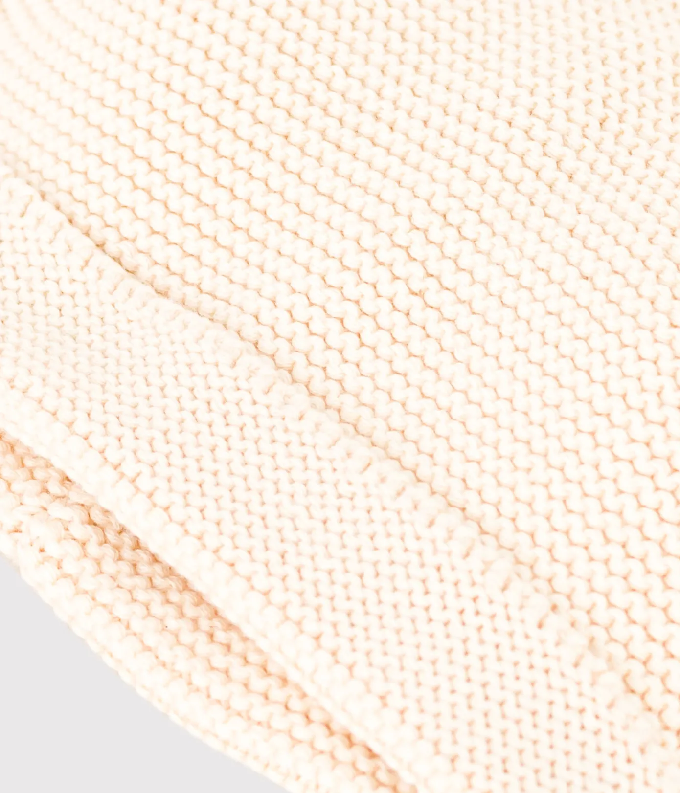Petit Bateau Accessoires, Sonnenhüte, Caps|Newborn*Strickmütze naturfarben AVALANCHE