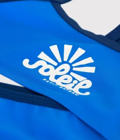 Petit Bateau Bademode, Uv-Kleidung*2-teiliger Kinder-Badeanzug für Mädchen blau SURF