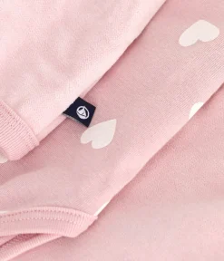 Petit Bateau Sets, Overalls & Latzhosen|Newborn*2-teiliges Baby-Geschenkset aus Nicki und bestickter Body mit Herzmotiv rosa JOLI