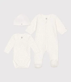 Petit Bateau Newborn*3-teiliges Baby-Set variante 1