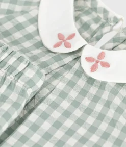 Petit Bateau Sets, Overalls & Latzhosen*2-teiliges Baby-Set aus Baumwolle, Vichy-Bluse und Shorts blau PAUL/weiss MARSHMALLOW