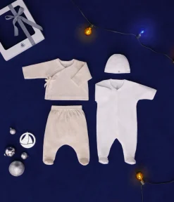 Petit Bateau Schlafanzüge, Strampler|Newborn*4-teiliges Baby-Set aus Baumwolle variante 1