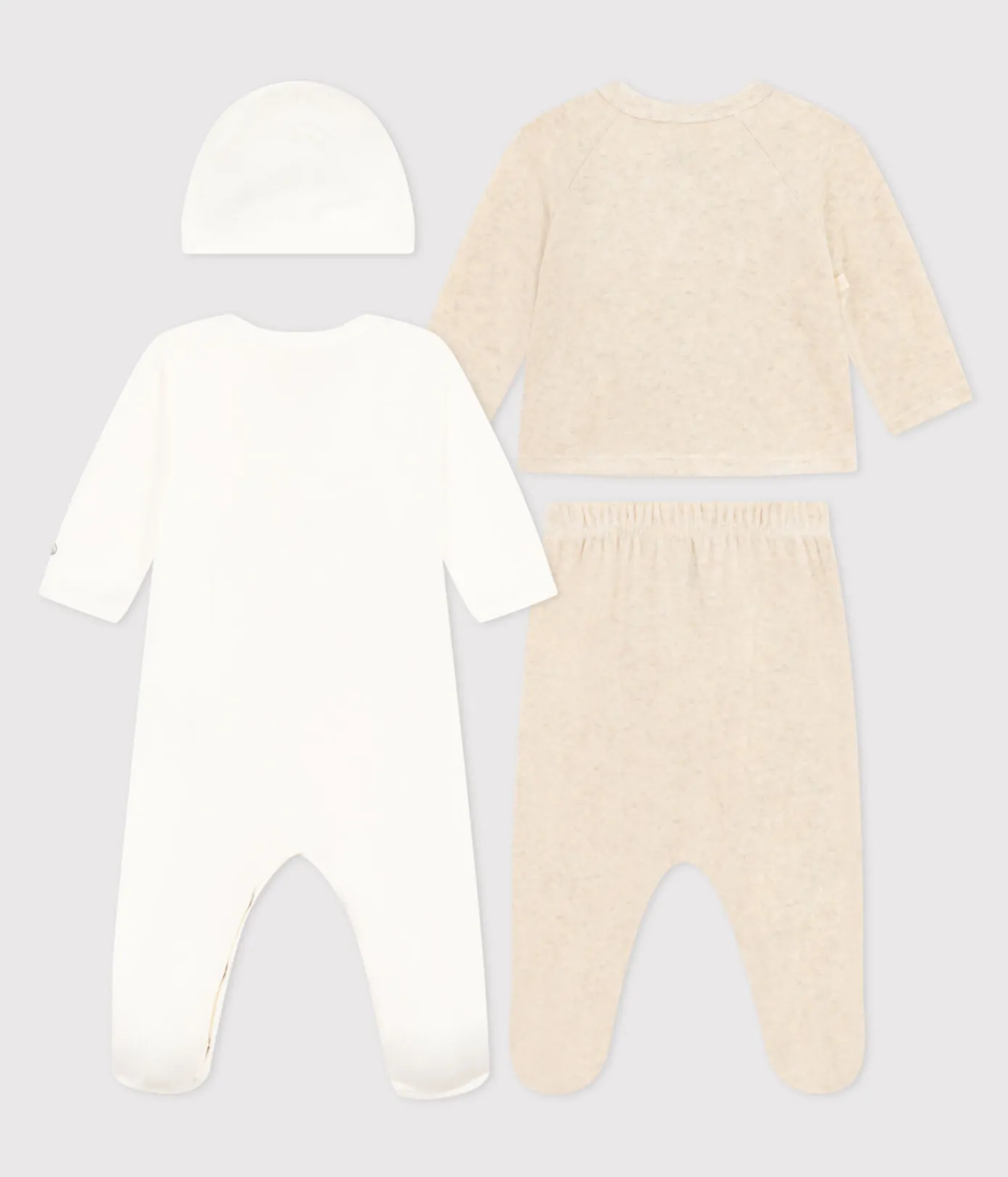 Petit Bateau Schlafanzüge, Strampler|Newborn*4-teiliges Baby-Set aus Baumwolle variante 1