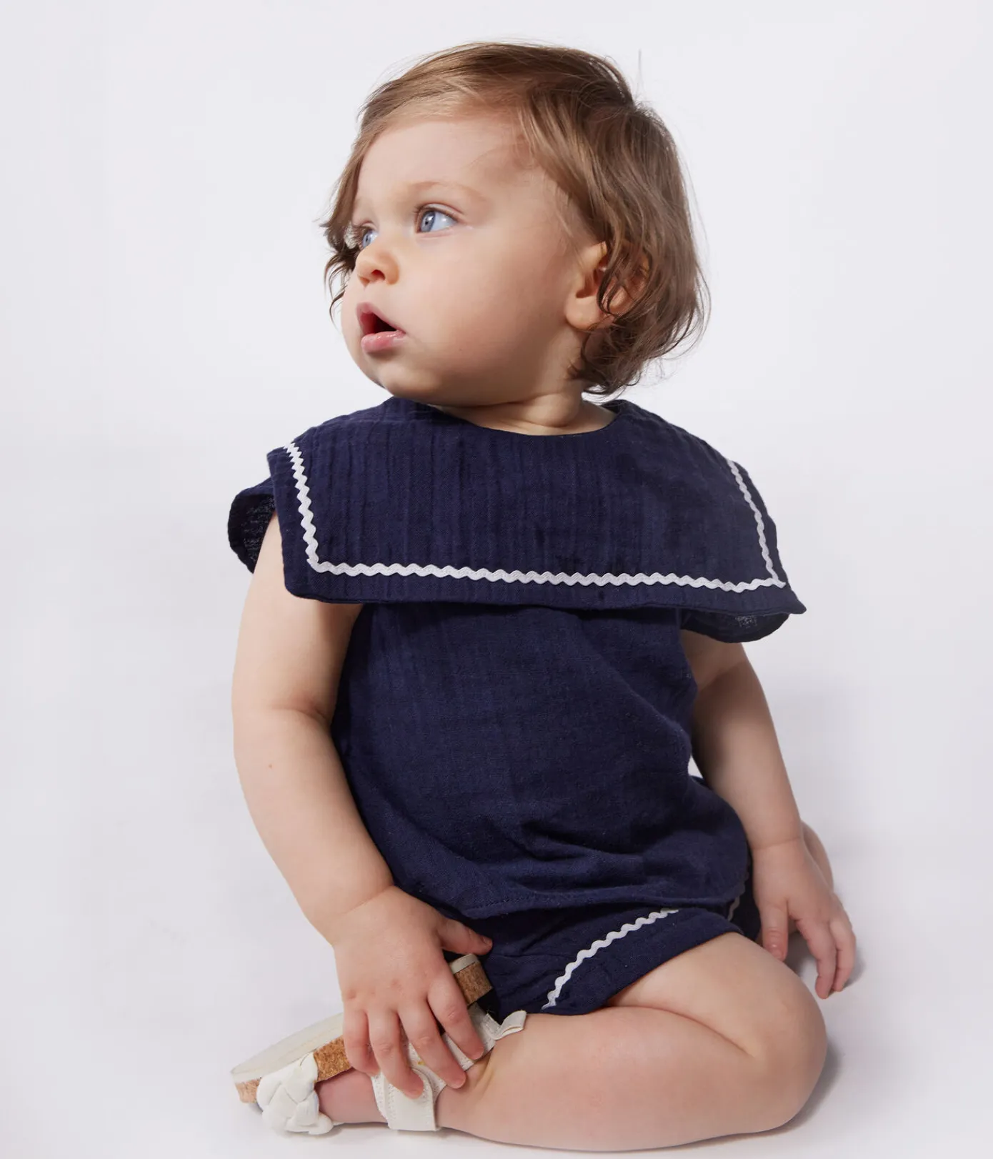 Petit Bateau Sets, Overalls & Latzhosen*2-teiliges Baby-Set aus Baumwolle im Matrosen-Look blau SMOKING
