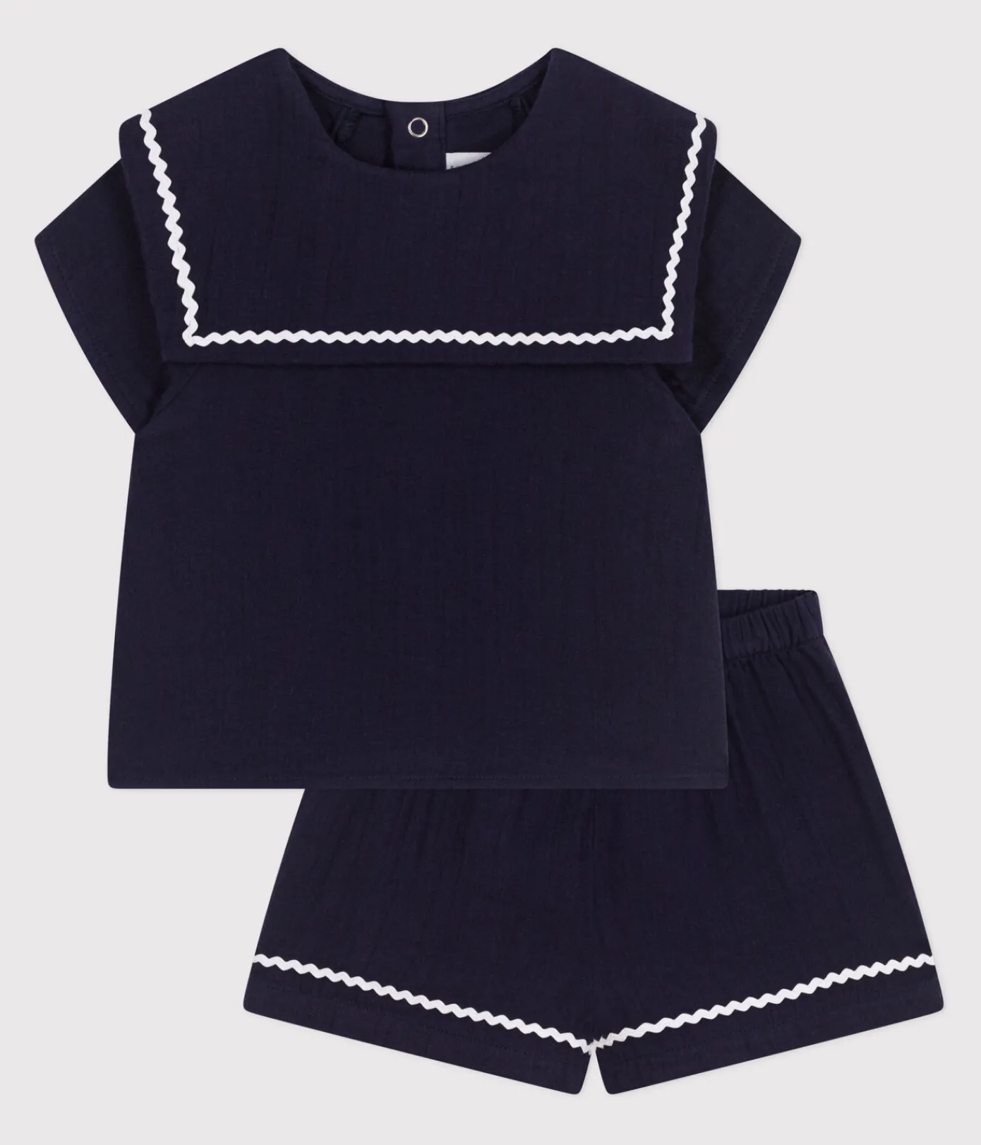 Petit Bateau Sets, Overalls & Latzhosen*2-teiliges Baby-Set aus Baumwolle im Matrosen-Look blau SMOKING
