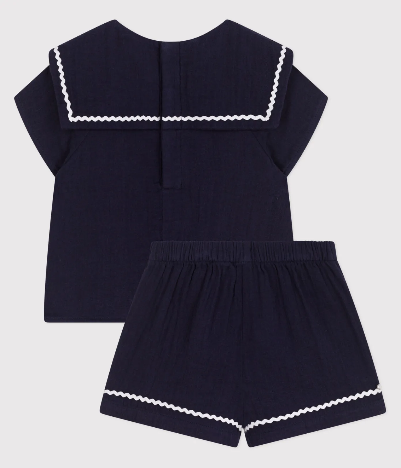 Petit Bateau Sets, Overalls & Latzhosen*2-teiliges Baby-Set aus Baumwolle im Matrosen-Look blau SMOKING