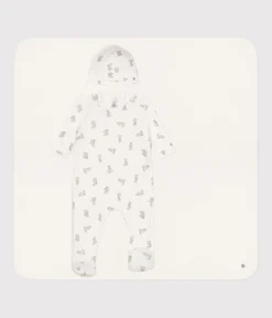 Petit Bateau Schlafanzüge, Strampler|Newborn*3-teiliges Baby-Set aus Baumwolle weiss MARSHMALLOW/grau GRIS
