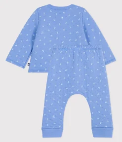 Petit Bateau Sets, Overalls & Latzhosen|Newborn*2-teiliges Baby-Set aus Baumwolle blau EDNA/weiss MARSHMALLOW