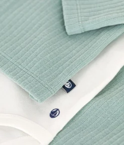 Petit Bateau Sets, Overalls & Latzhosen|Newborn*3-teiliges Baby-Set aus Nicki grün PAUL