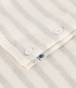 Petit Bateau Sets, Overalls & Latzhosen|Newborn*2-teiliges Baby-Set aus Woll- und Baumwoll-Strick weiss MARSHMALLOW/ MONTELIMAR