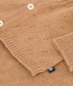 Petit Bateau Sets, Overalls & Latzhosen|Newborn*2-teiliges Baby-Strickset braun CUIVRE