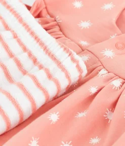 Petit Bateau Sets, Overalls & Latzhosen|Newborn*2-teiliges Newborn-Set aus Baumwolle mit Sonnenmuster orange ABRICOT/ MARSHMALLOW