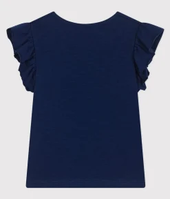 Petit Bateau T-Shirts, Tops, Oberteile*T-Shirt aus geflammtem Jersey Kinder/Mädchen blau MEDIEVAL