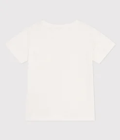 Petit Bateau T-Shirts, Poloshirts, Hemden|T-Shirts, Tops, Oberteile*T-Shirt aus geflammtem Jersey Kinder/Jungen weiss MARSHMALLOW