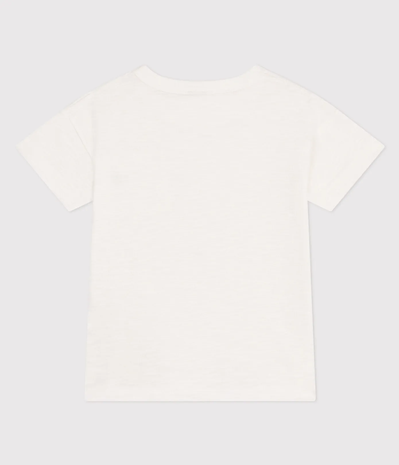 Petit Bateau T-Shirts, Poloshirts, Hemden|T-Shirts, Tops, Oberteile*T-Shirt aus geflammtem Jersey Kinder/Jungen weiss MARSHMALLOW