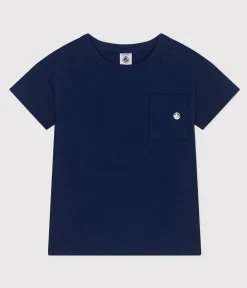 Petit Bateau T-Shirts, Poloshirts, Hemden*T-Shirt aus geflammtem Jersey Kinder/Jungen blau MEDIEVAL