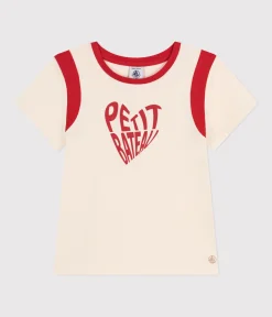 Petit Bateau T-Shirts, Tops, Oberteile*T-Shirt aus Jersey Kinder/Mädchen naturfarben AVALANCHE